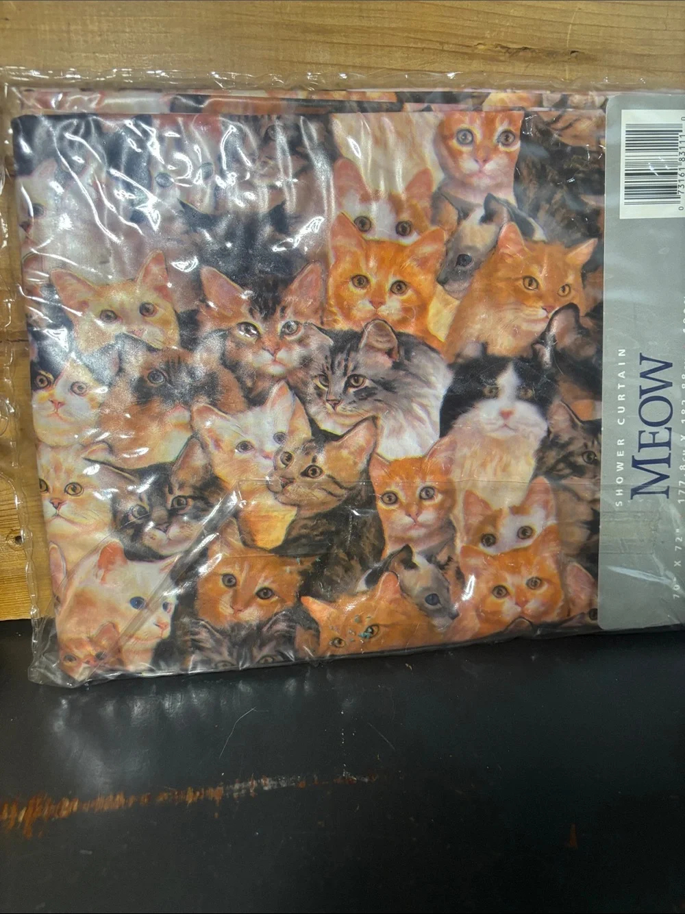 Vintage 1994 New In Package Kitten Curtains (shower)! New Old Stock! NOS